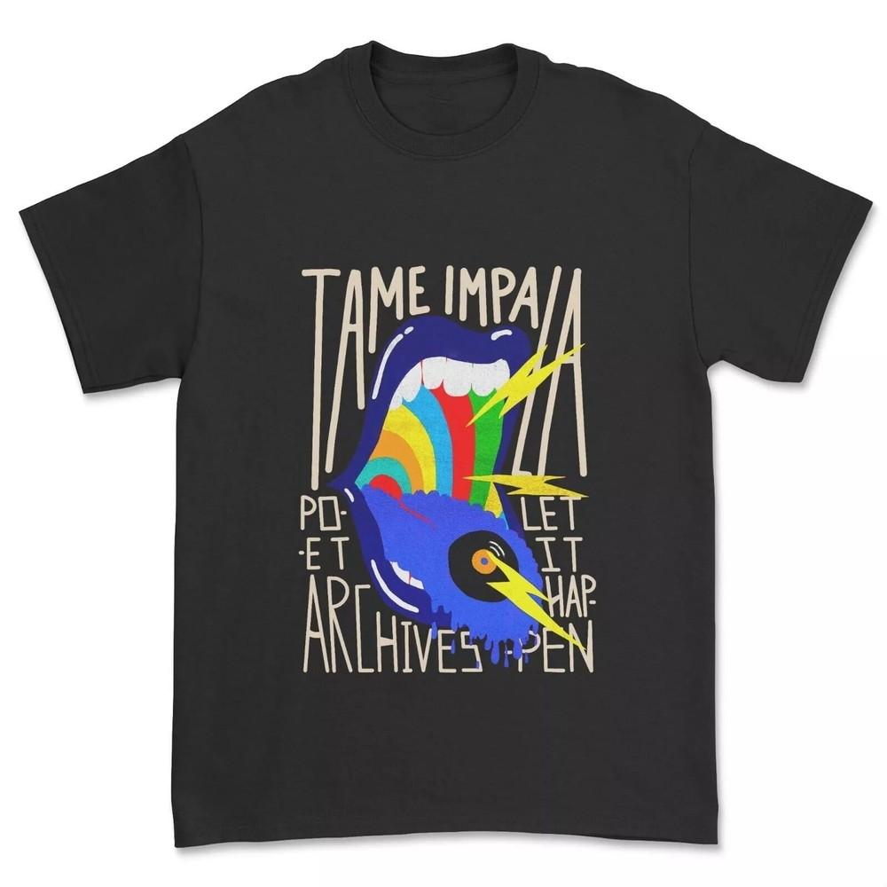 

Tame Impala band Black Cotton Shirt Gift For Fan Unisex T-Shirt L