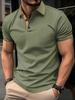 Herren Kurzarm Poloshirt, Kontrastbesatz, Lässiges Alltags Oberteil