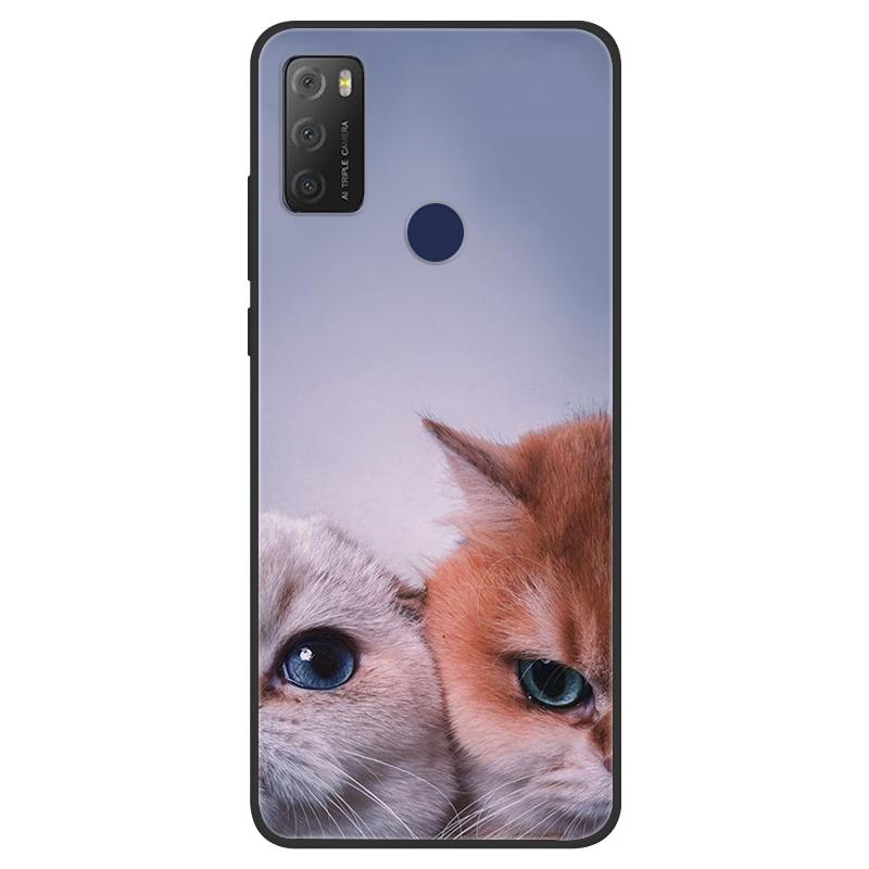 For TCL 20Y Case Girl Cat Flower Soft Silicone Back Wolf Shell for TCL 20E 6125F Fundas Phone Cover For TCL20Y 6156D 20 E Coque