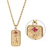 Elegante Tarotkarten-Anhänger-Halskette Einzigartiger Halsschmuck für Alltag und Dates