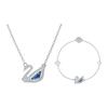 Dazzling Swan Necklace And Bracelet Set Women Jewelry Silver ES2020091005