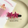 Y2K Star Hairpin Shiny Star Hair Clips New Fashion Side Bang Duck Mouth Clip Hair Accessories For Cool Girls