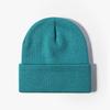Knitted Hat Women's Winter Jacquard Four Corners Warm Thickened Men's Cold Hat Outdoor Black Versatile Wool Hat Purple Cold Protection