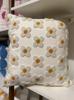 45X45cm Daisy Embroidery Throw Pillow Covers Square Rural Plant Sofa Pillow Cases Stamping Waist Cushion Cover Home Bed Decor