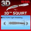 3D Squat F 190mm CPRB Trolling Brown YO-ZURI Lure, Weight 42g, R1166-CPRB-Red
