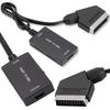 Conversor de scart para hdmi de imagem e som adaptador euro adaptador cabo
