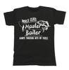 Mens Fishing  T-Shirt World Class Master BAITER Fisherman Christmas Gift