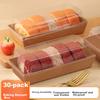 Mooncake Packaging Boxes, Rectangular Towel Roll Cake Box, Meat Floss Pastry Box, Kraft Paper Packaging Box, Pastry Case, 100 Pieces