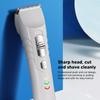 Electric Hair Trimmer Stainless Steel Low Noise Vibration Hair Clippers Cutter Machine for Home Salon