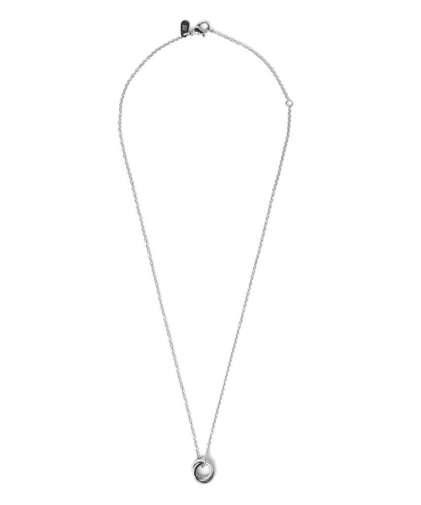 Wave Double Ring Surgical Stainless Direct Silver [Lion Heart] Necklace, Steel, Men's, Sale,