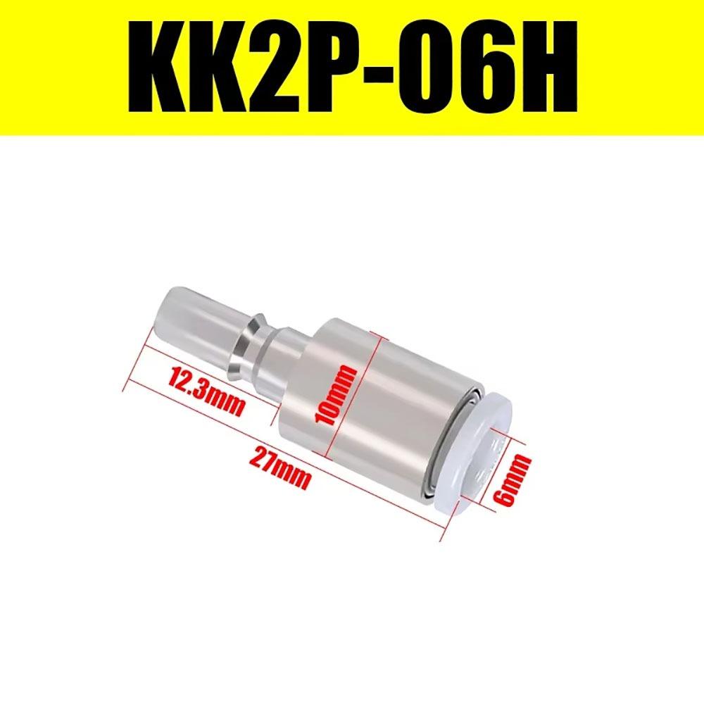 

1Pcs KK2P/KK2S-04H-06H-04E-06E Tracheal Quick Connector One-way Pneumatic Quick Coupling Brass PU Tube Pipe Joint