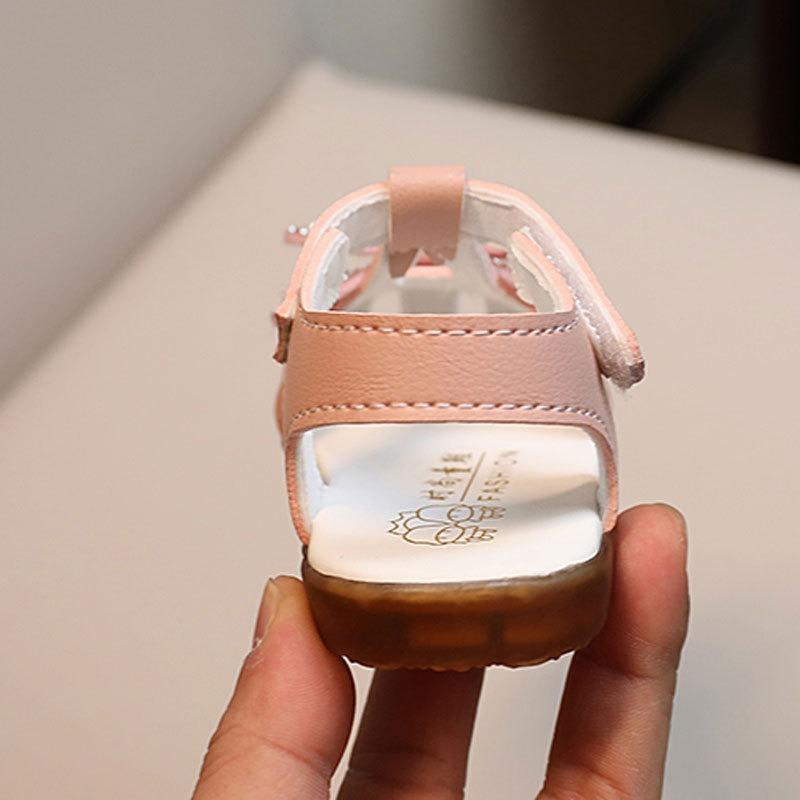 Infant Sandals, Toddler Princess Shoes 0-1-2 Years Old, Walking Shoes for Baby Girls Summer.