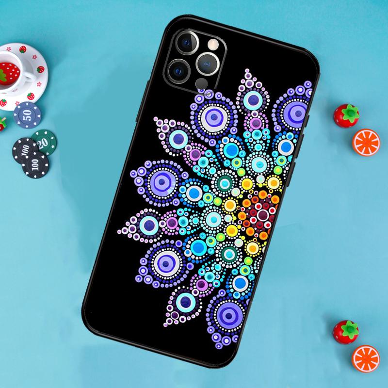 

Elegant Mandala Floral Design Phone Case For iPhone 17 Air 14 16 15 11 12 13 Pro Max 12 13 mini 15 16 Plus 16e Cover Funda iPhone 17