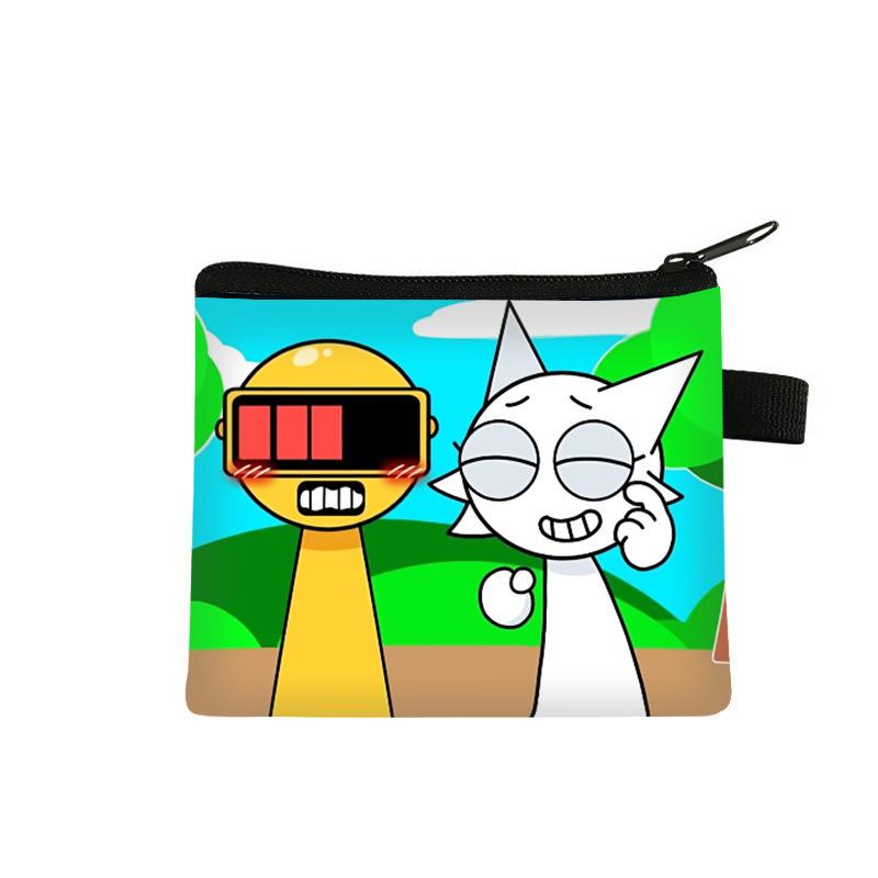 Change Bag Sprunki Plus Rhythm Box Cartoon Mini Small Bag Large Capacity Storage Bag