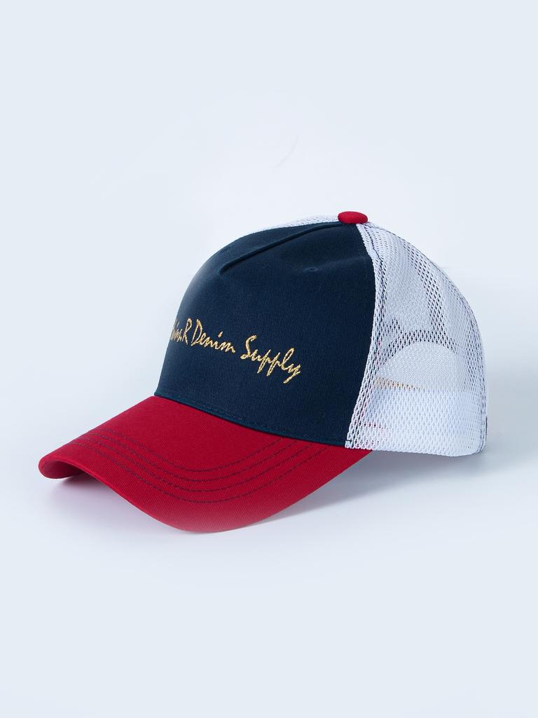 MOVINS.R Amicus Trouble Mesh Cap Navy White Red