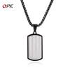 European American Personalized Necklace Men's Stainless Steel Simple Geometric Versatile Fashion Punk Style Titanium