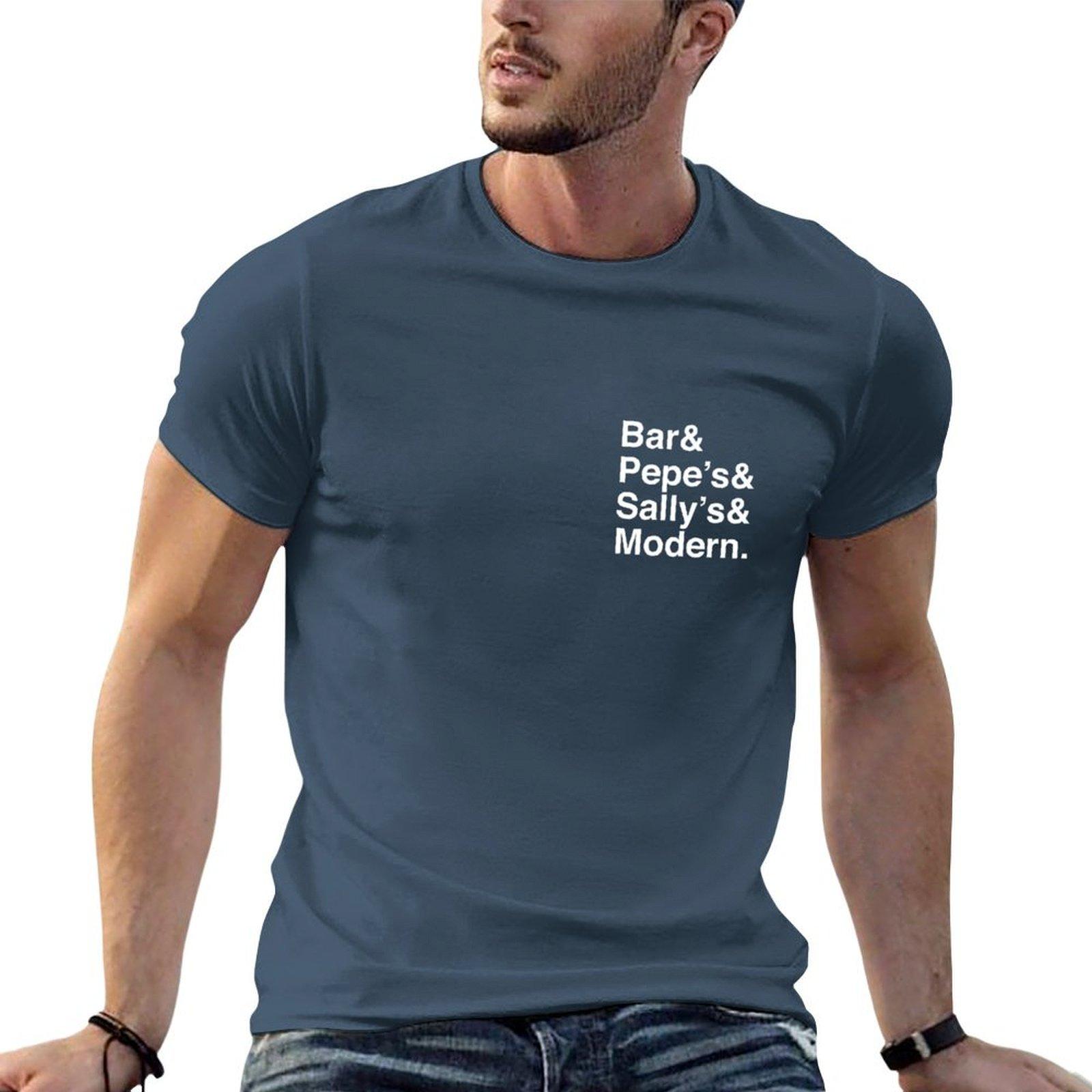 Bar & Pepe s & Sally s & Modern - New Haven Pizza - White Font T-Shirt Unisex graphic t shirt graphic t shirts for Unisex T-Shirt S
