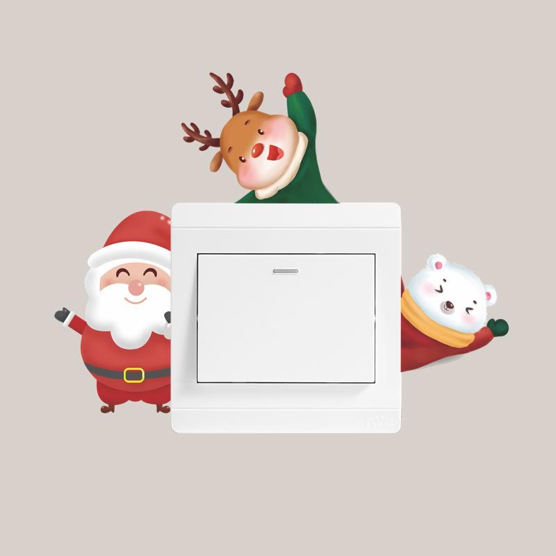 

Зелені рослини Троянди Ромашки Півонія Квіти Листя Перемикач Наклейки Прикраса дому Настінні наклейки Самоклеючі