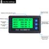 DC 10-100V 100A 200A 300A Medidor de Capacidade de Bateria Coulomb Monitor de Capacidade Testador Coulomb Voltímetro Amperímetro Wattímetro