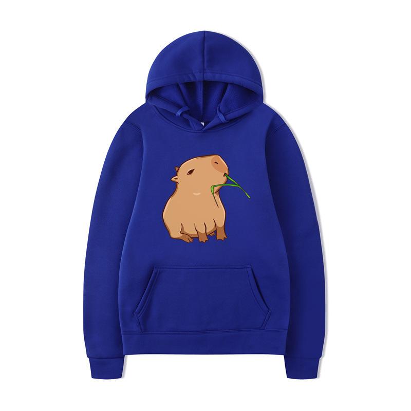 Cartoon Anime Print Fashion Sweatshirt Hip Hop Casual Unisex Autumn Winter Fleece Oversize Streetwear Tops Sudaderas