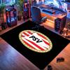 PSV Eindhoven Fußballverein Wappen Druckbereich Teppich Fußballmannschaft Rutschfest Wohnzimmer Schlafzimmer Gaming Bodenmatte Sportfan Heimdekor Teppich