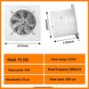 Powerful Silent Kitchen Window Exhaust Fan – Metal Square Oil & Smoke Extractor