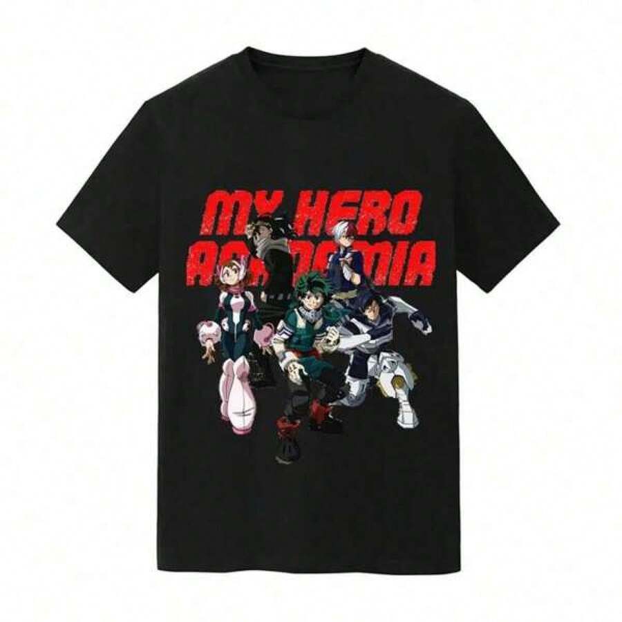 180G Pure Cotton TShirt New Anime TShirt Comfort Unisex My Hero AcademyS TShirts For Unisex Cotton S