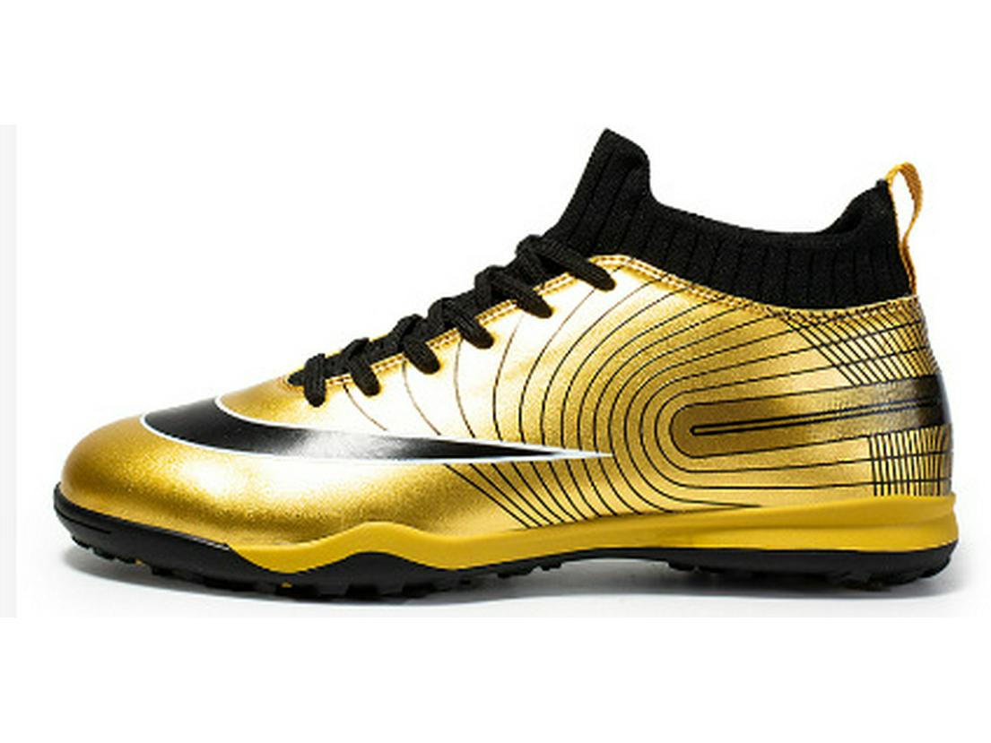 

2022 FGTF Men s Breathable High-Top Soccer Cleats for Grass 42