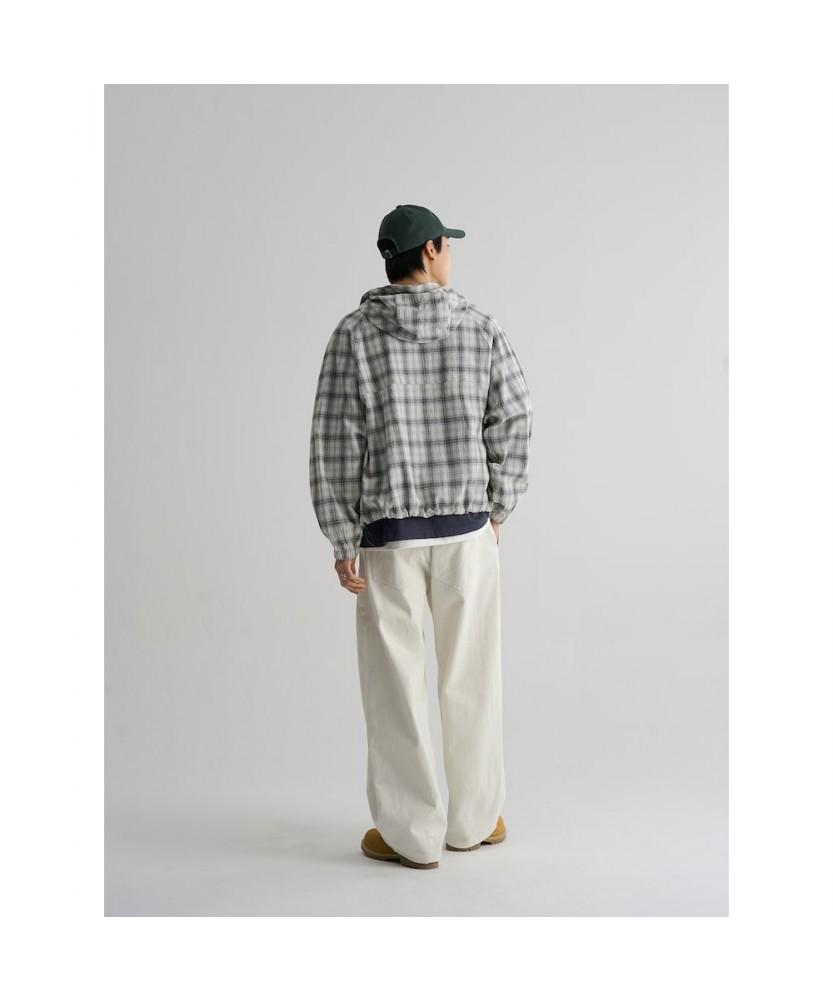 8seconds Casual Check Hooded Jacket Ivory