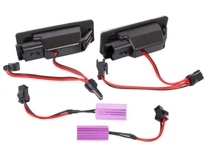 Nissan Juke NV200 Qashqai I II X-Trail T31 LED license plate lights 2 pcs set