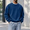 Sweatshirt à col rond coupe ample pour homme, Haut pull décontracté d'hiver pour un usage quotidien