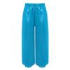 Pantaloni da Danza del Ventre per Ragazze Casual Larghi Monocolore Vita Elastica Pantaloni a Bloomers di Raso Abbigliamento per Esibizioni sul Palco