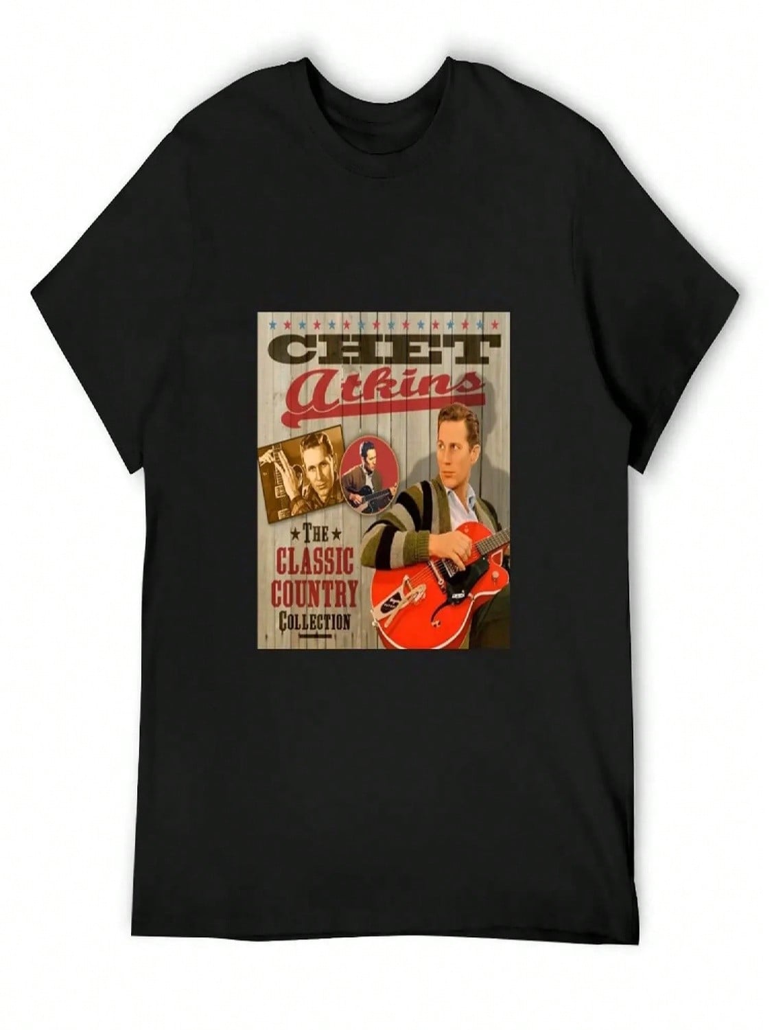 Chet Atkins T-Shirt Graphics Shirts Graphic Tees Clothing Mens Vintage T Shirts S разноцветный