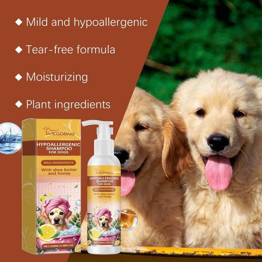 YEGBONG Canine Shampoo Pet Dog Hair Mild Cleansing Shampoo Moisturizing Smooth No Tangle