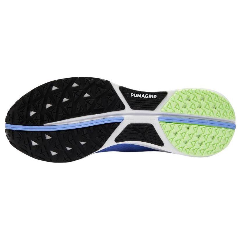 Puma Electrify Nitro 2 Wygodna tkanina Skóra syntetyczna Antypoślizgowe Trwałe Niskie Casualowe Buty do biegania Męskie trampki Niebieskie Czarne 376814-08