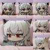 Wuthering Waves Zani cute Cushion Cover Natural Linen Pillow Case DoubleSided Print Decorative Sofa Pillowcase Home Decor Gift