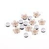 16Pcs Fashion Shoe Charms Set Accessories Hole Shoe Buckle Summer Cute Pearl Daisies 3D Shoes Decorations