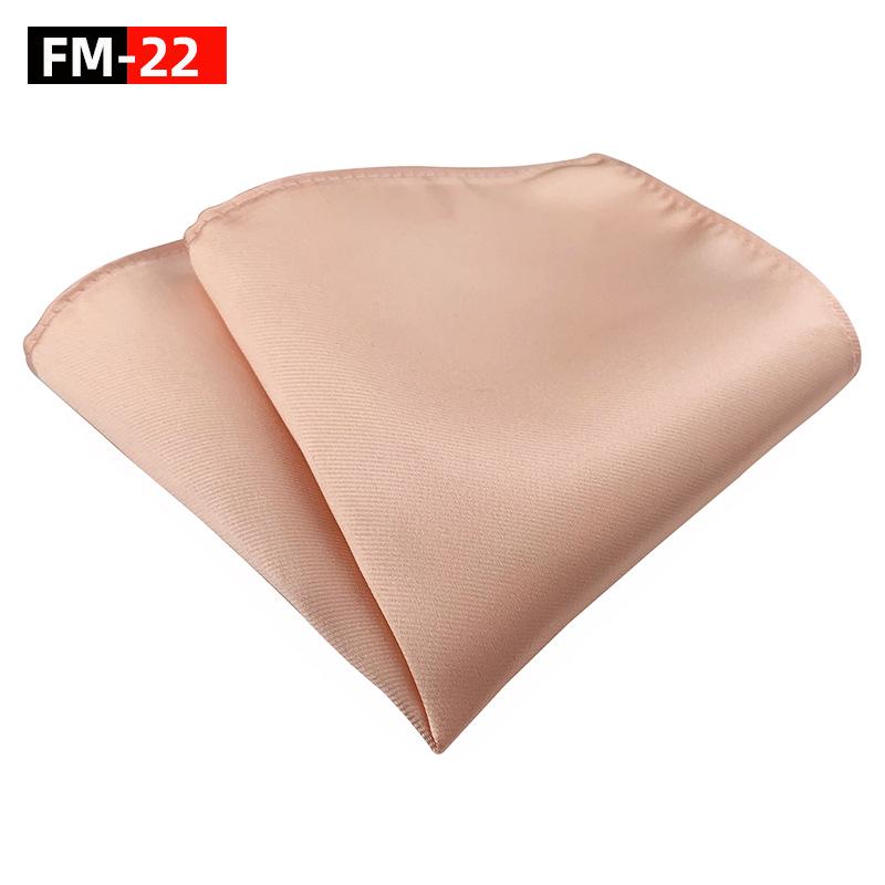Elegant Plain Polyester Pocket Square for Men - Satin Finish Handkerchief
