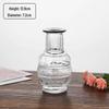 SEE KEAN Simple Transparent Glass Striped Small Vase