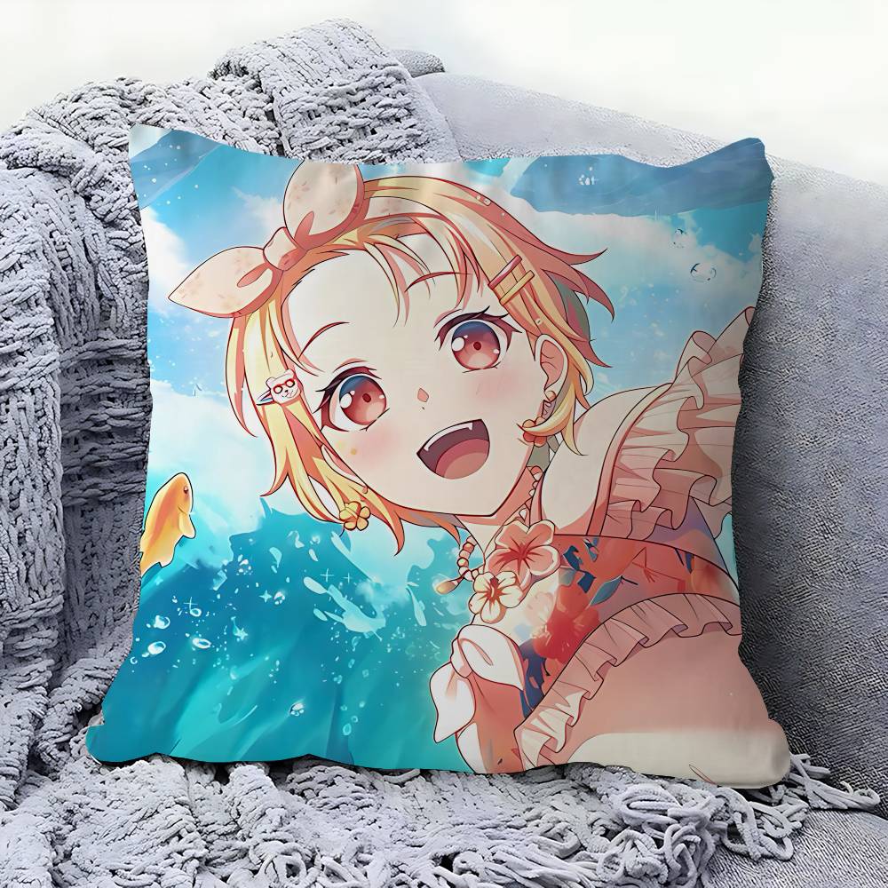 Anime H-Hagumi Kitazawa Personalized Pillow Cover Kids Bedroom Wild Party Decor Pillowcase Kid Birthday Shower Gift