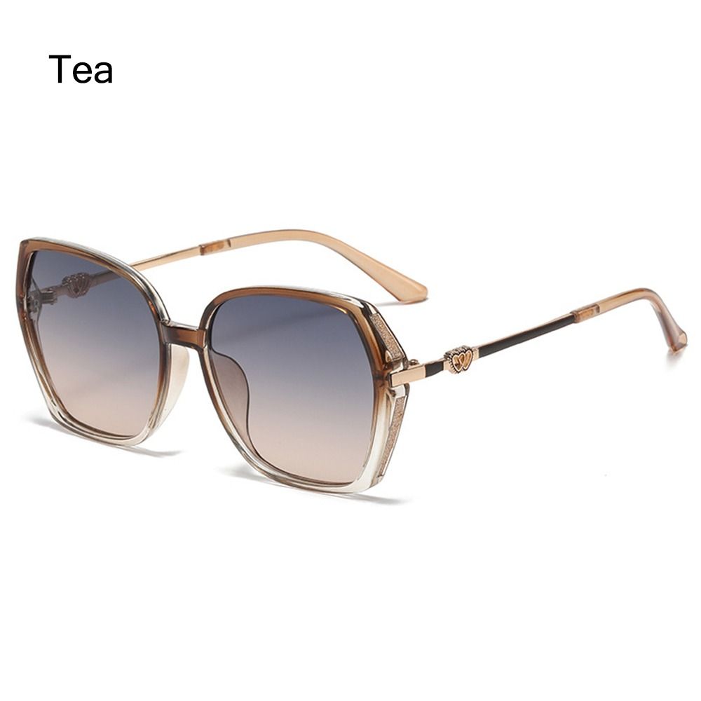 UV Protection Women's Rhinestone Shades Street Shooting Retro Sun Glasses Gradient Eyewear