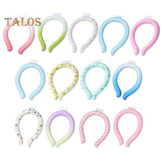 Portable Neck Cooling Tube Summer Wearable Neck Cooler Lightweight Reusable Ice Cold Ring Outdoor Heatstroke Prevention Neck Wrap Collar
