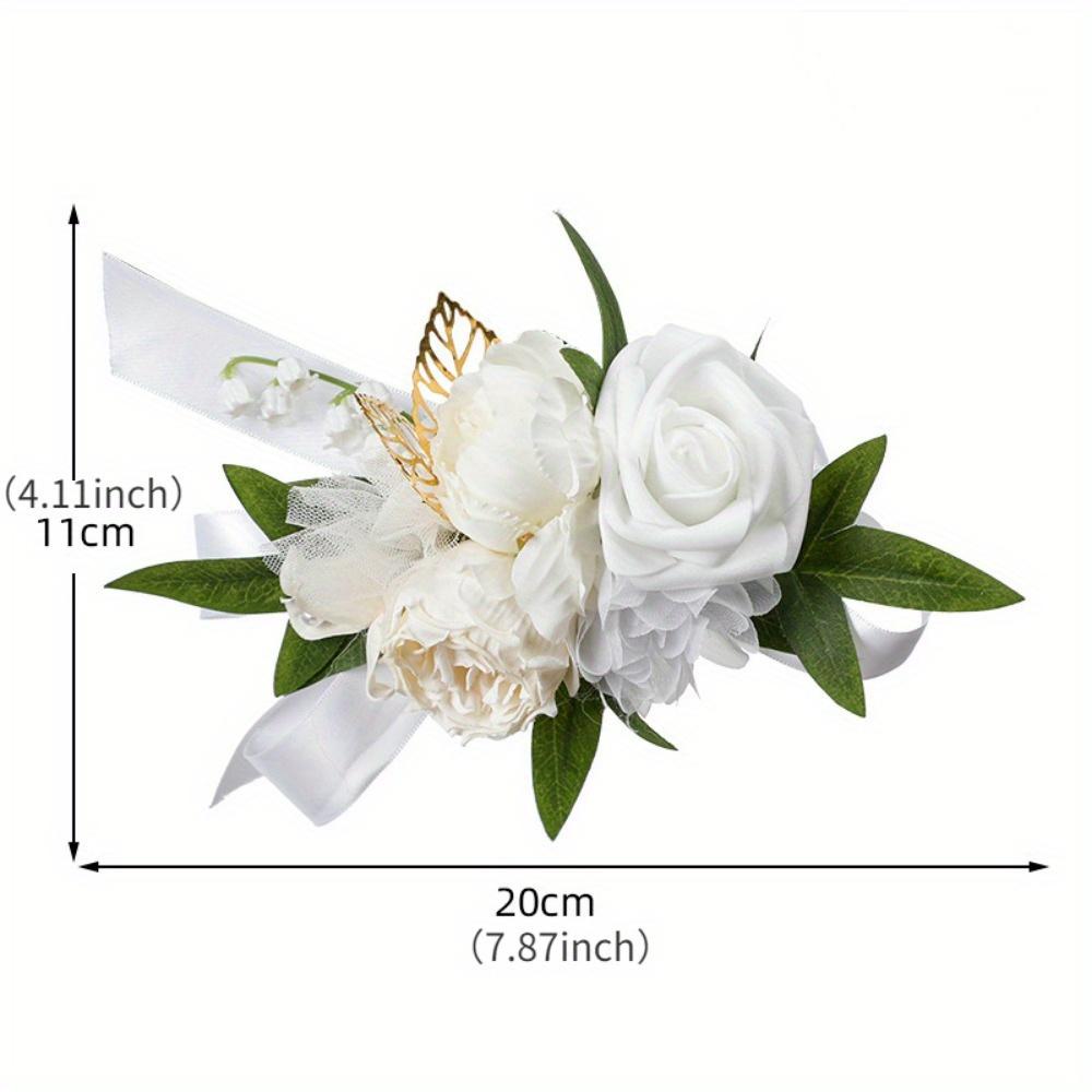 

1Pc Wedding Engagement Ladies Boutique Shoulder Flower Korean Rose Wedding Corsage Ball Party Dress Decorated with Fake Flowers