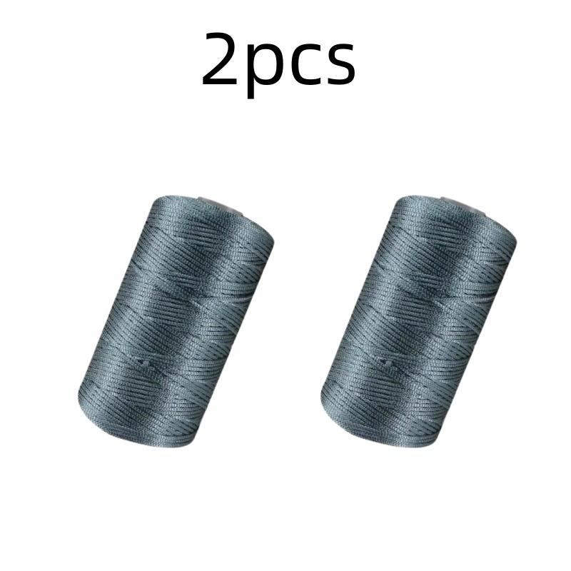 New Summer Crochet Yarn 1.5mm Thin Ice Cotton Thread for Hand Knitting Bag Hat Shoes 100g Hollow Line Colorful Nylon Cord