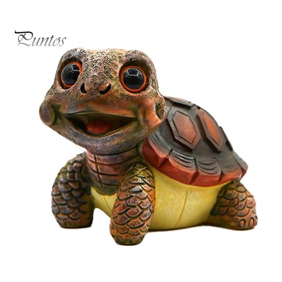 

Садовая статуэтка черепахи, настольное украшение из смолы, мультяшная фигурка черепахи для двора, патио, домашнего внутреннего украшения коричневый