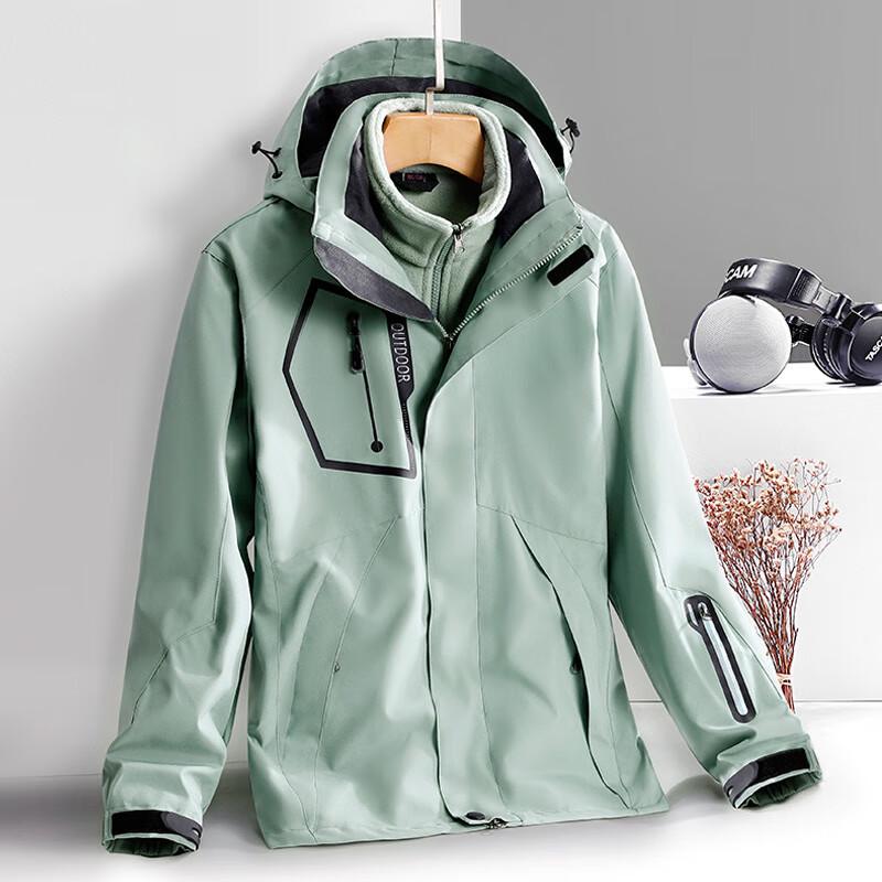 Unisex 3-in-1 Winter Windproof Mountaineering Ski Jacket M
