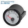 Electric Oil Press Pressure Gauge 12V, 2" 52mm Automotive Oil Pressure Meter 0-100 PSI with Sensor for Car RV Truck Boat Marine