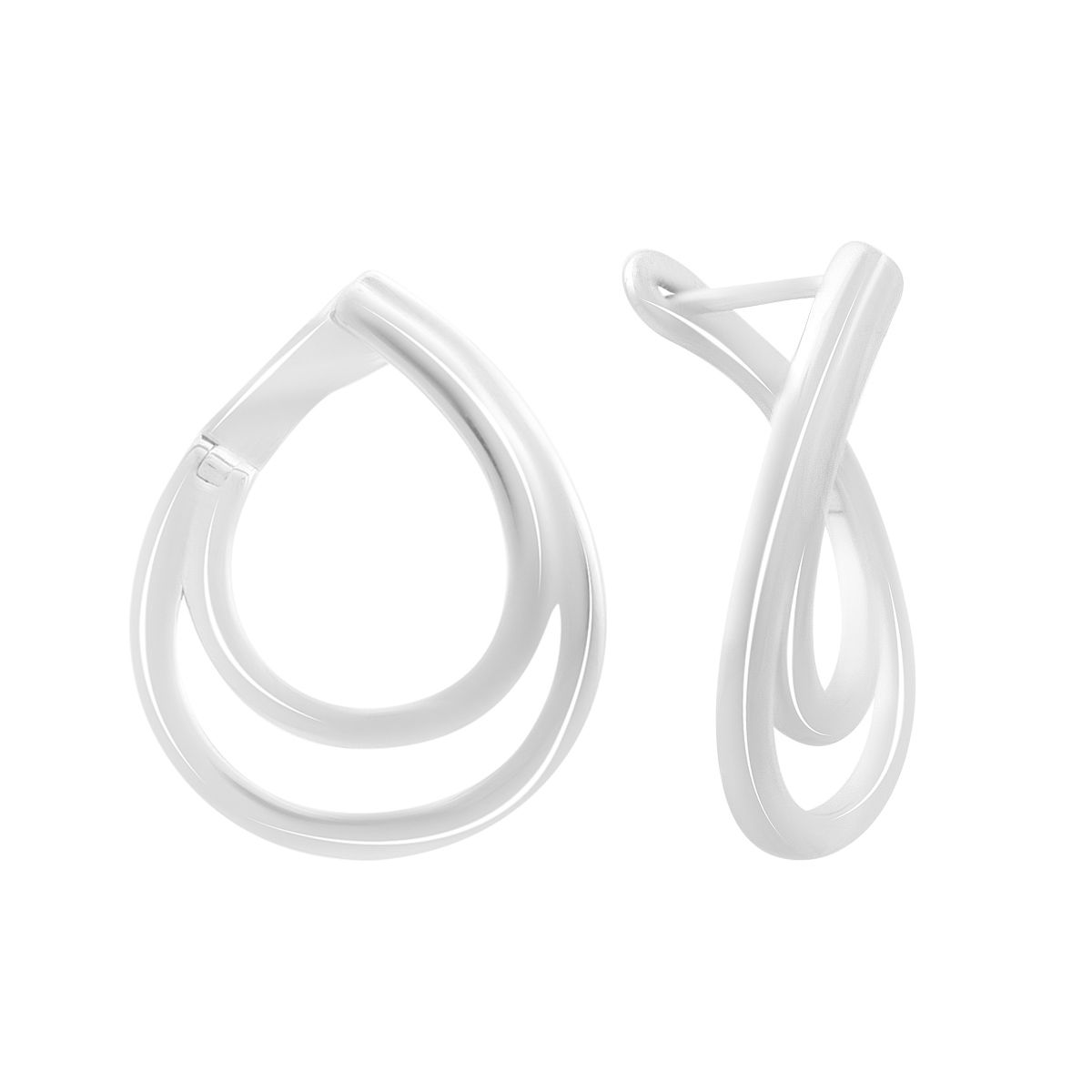 

Silver earrings without stones (2198147)