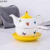Creative Ceramic Tea Set Teapot Teacup Kettle Filter Pot Water Bottle Coffee Cup Water Cup Flower Tea Cups Teaware Sets Milk Mug