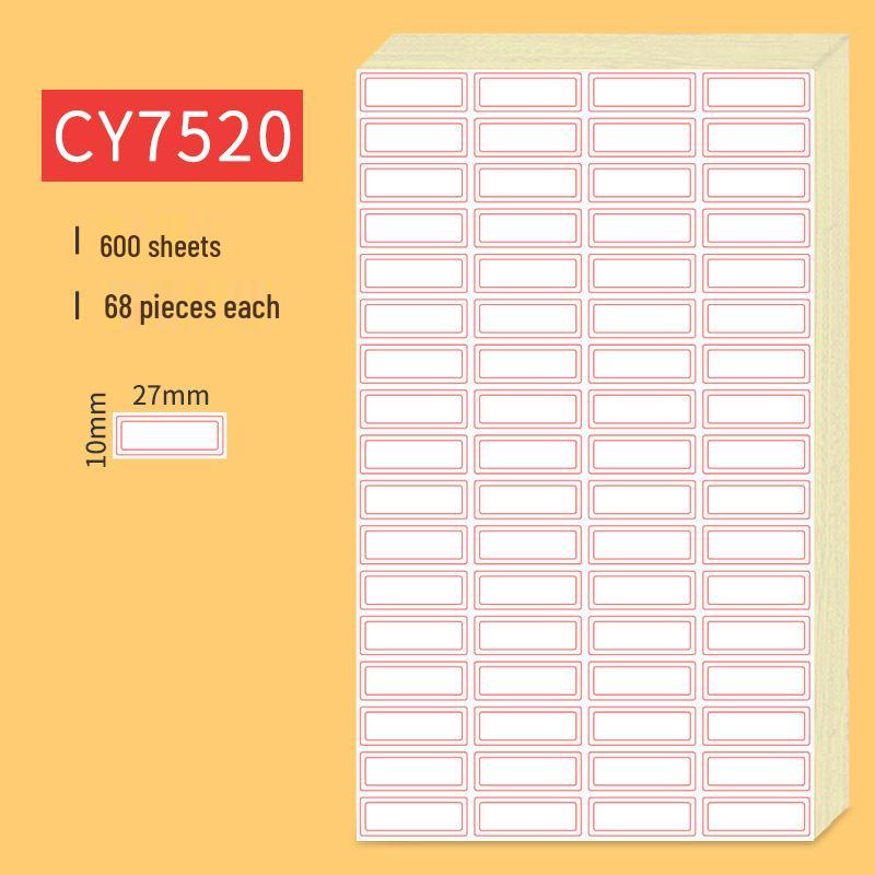 Handwritten Self-Adhesive Label Stickers for Office and Memo Marking